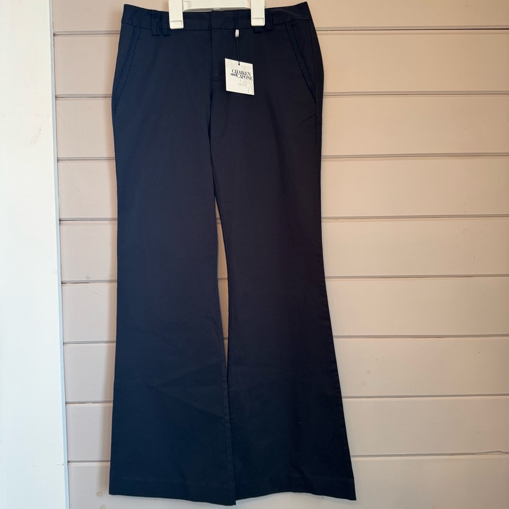 Chaiken And Capone Maggie Bootcut Black Pant- Womens 4
